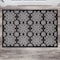 World Rug Gallery Transitional Geometric Textured Flat Weave Indoor/Outdoor Area Rug 2' x 3' Black 119BLACK2X3 - alternate 3